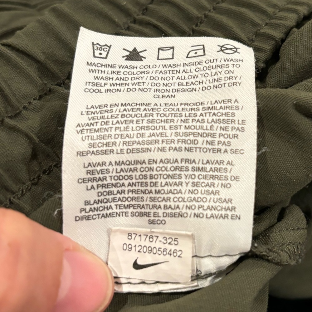 Nike Men’s Green pants ankle zip size large - Picture 9 of 10